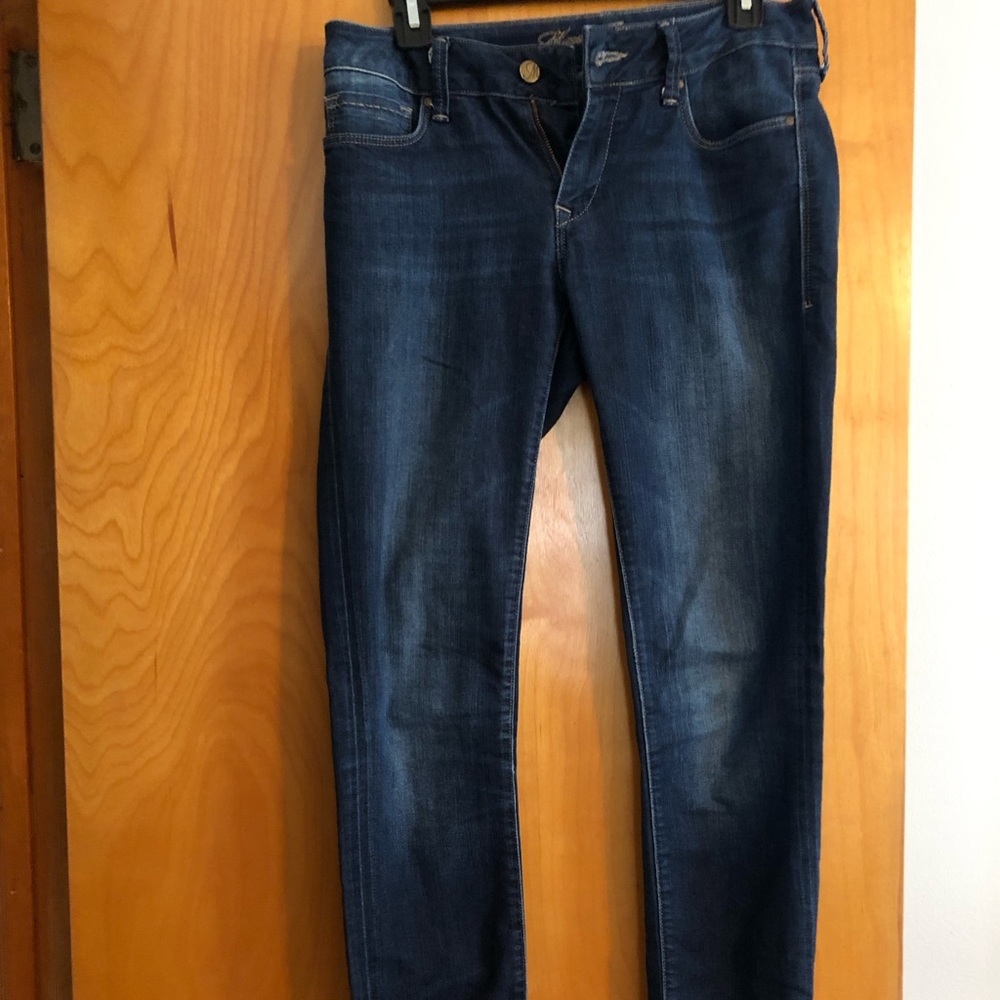 Mavi Dark blue mid-rise skinny jeans